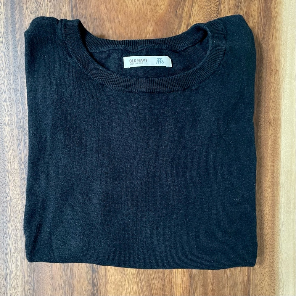 Black Old Navy Cotton Sweater XXL